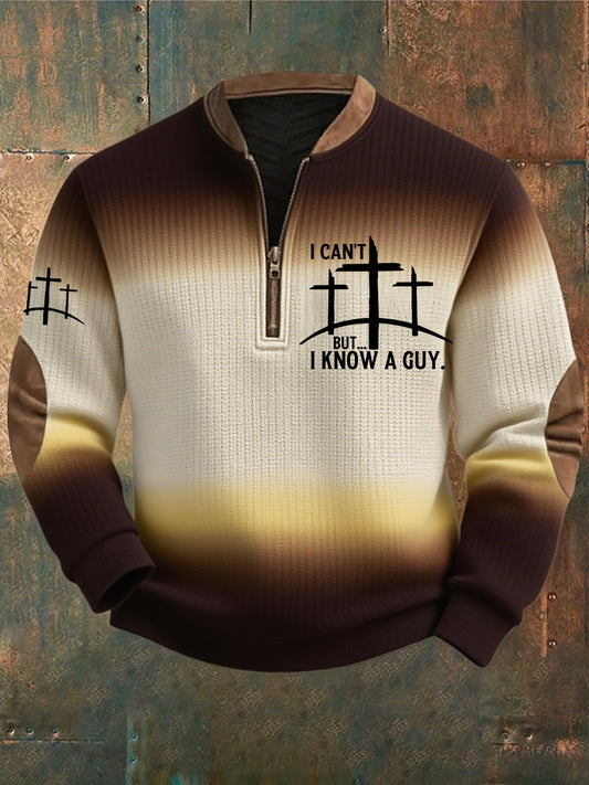 Pánské vintage art faith casual sweatshirt