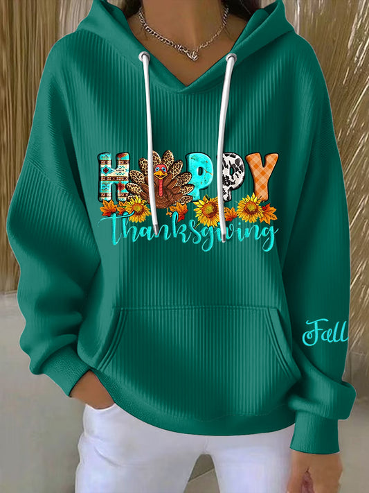 Ženské vintage díkuvzdání šťastná příležitostná mikina