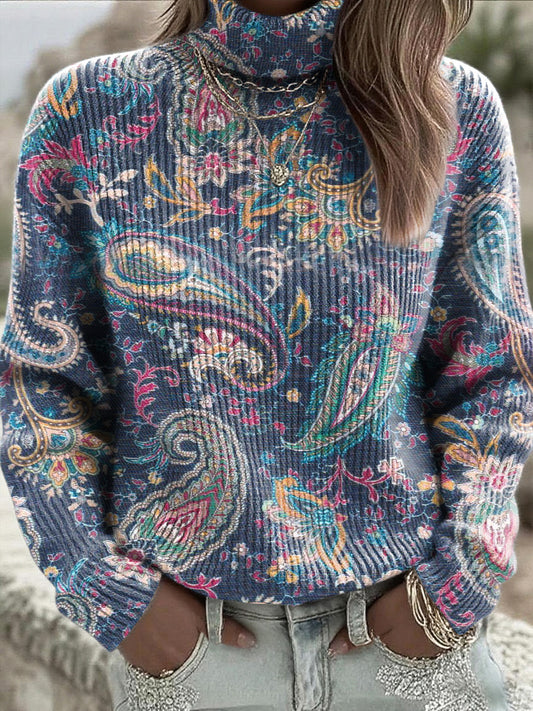 Dámské modré paisley kolečkové skokan