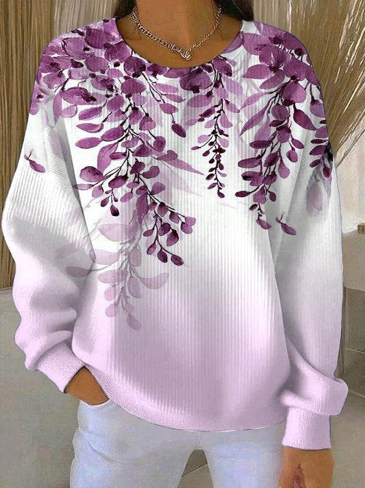 Dámská měkká fialová mikina