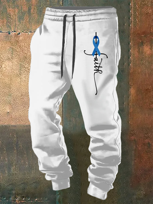 Pánské kalhoty pro rakovinu prostaty vytištěné šňůry