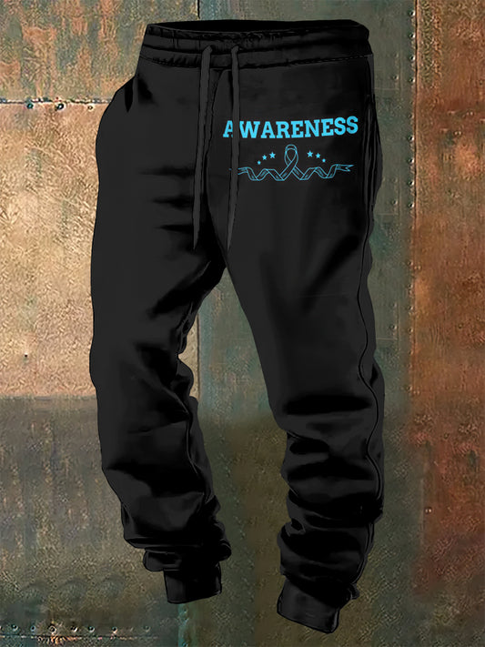 Pánské kalhoty pro rakovinu prostaty vytištěné šňůry