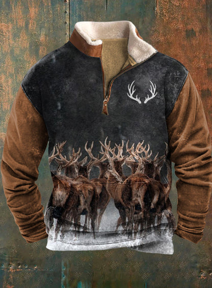 Pánské retro western casual sweatshirt