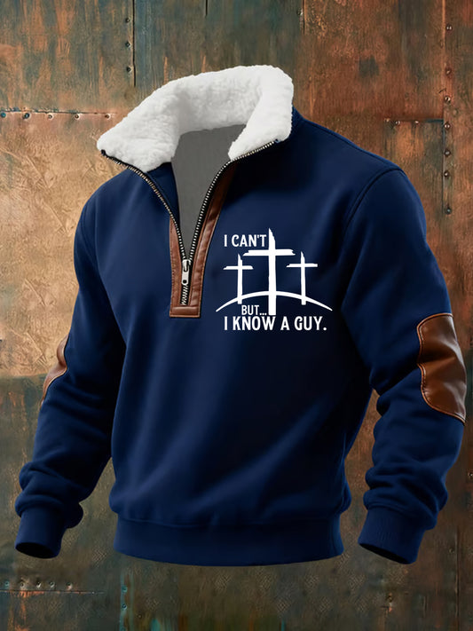 Pánské vintage art faith casual sweatshirt