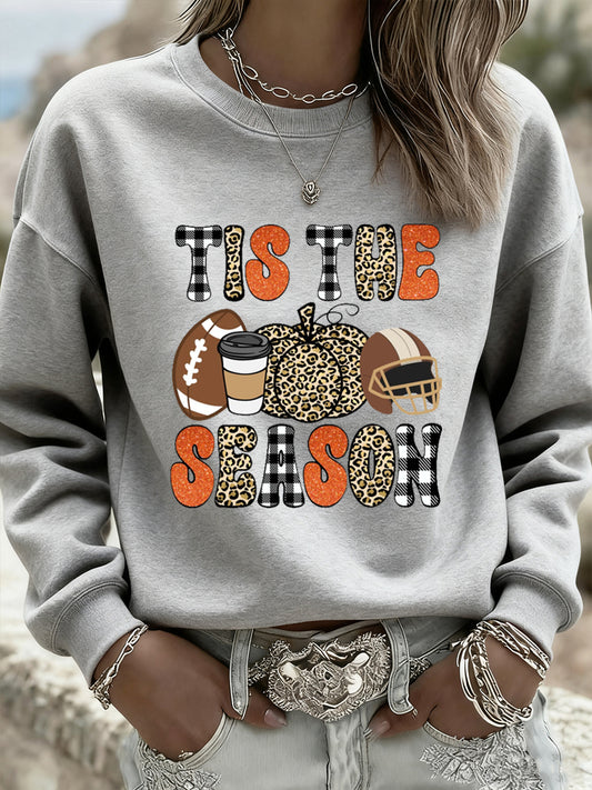 Ženské díkuvzdání umění casual crewneck sweatshirt top