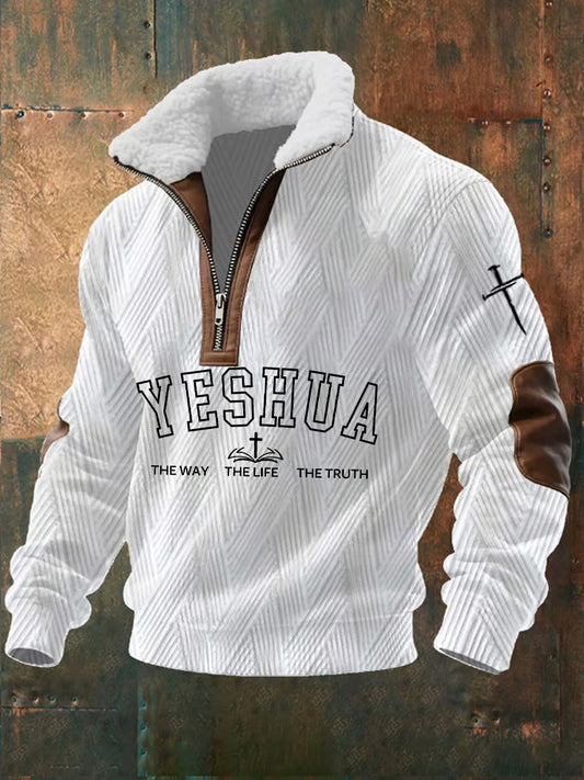 Pánské vintage art faith casual sweatshirt