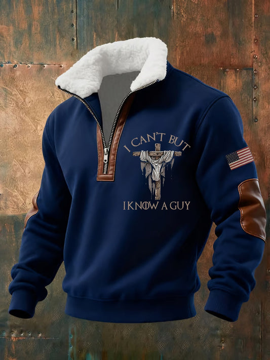 Pánské vintage art faith casual sweatshirt