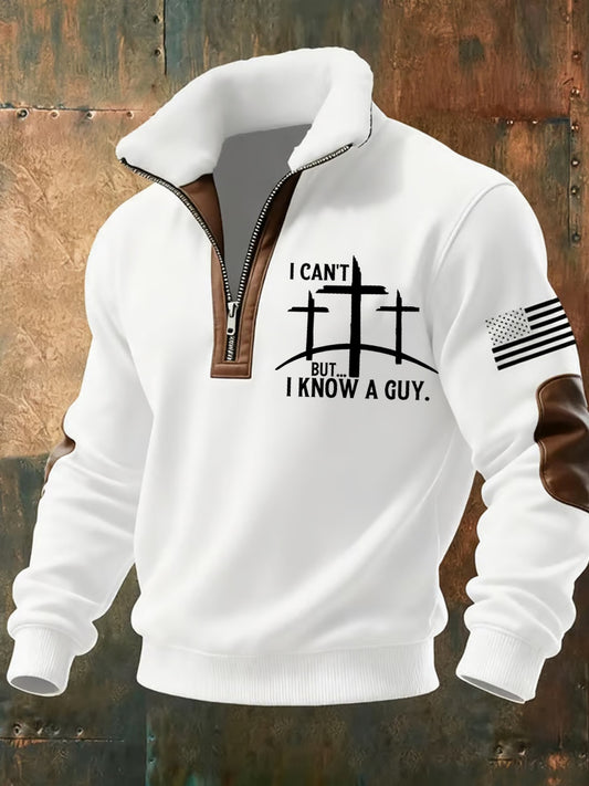 Pánské vintage art faith casual sweatshirt