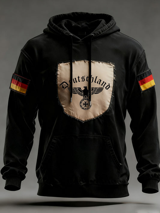 Pánské vintage německá vlajka umění tisk mikina