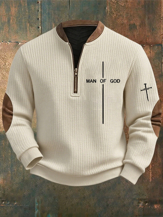 Pánské vintage art faith casual sweatshirt