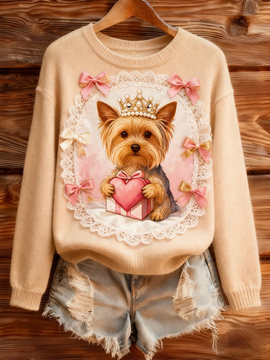 Ženy vintage animal art print casual retro hoodie