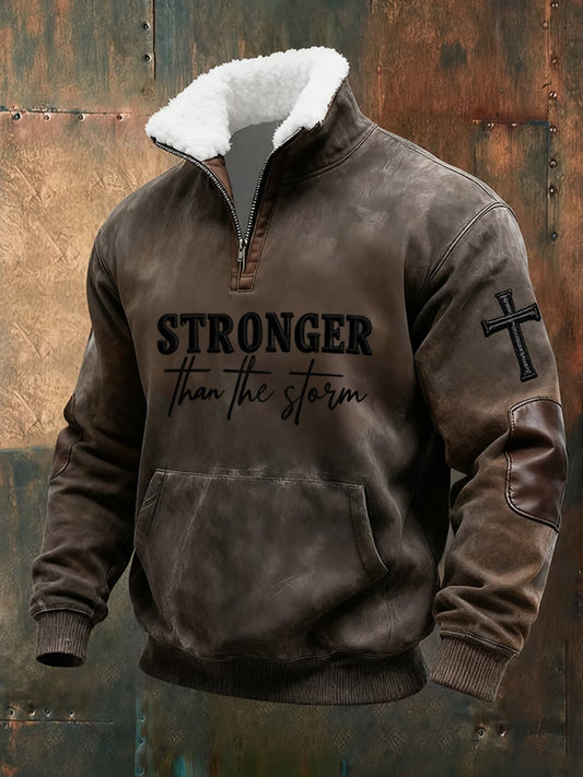 Pánské vintage art faith casual sweatshirt